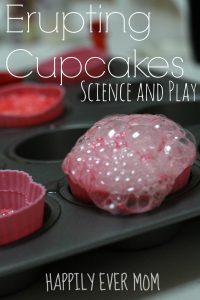 Erupting Cupcakes for Science and Play from Happilyevermom