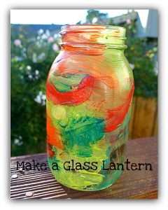 Glass jar lantern