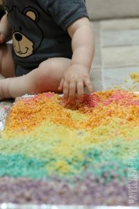 Rainbow Sensory Play is Safe to Eat
