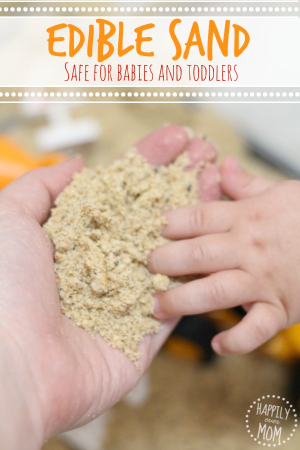 Edible sand for babies and toddlers