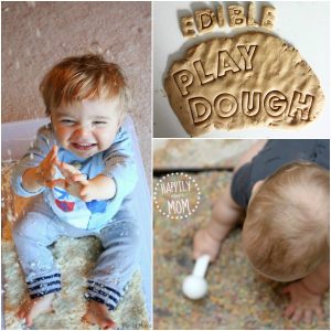 Fun sensory play that babies can eat!