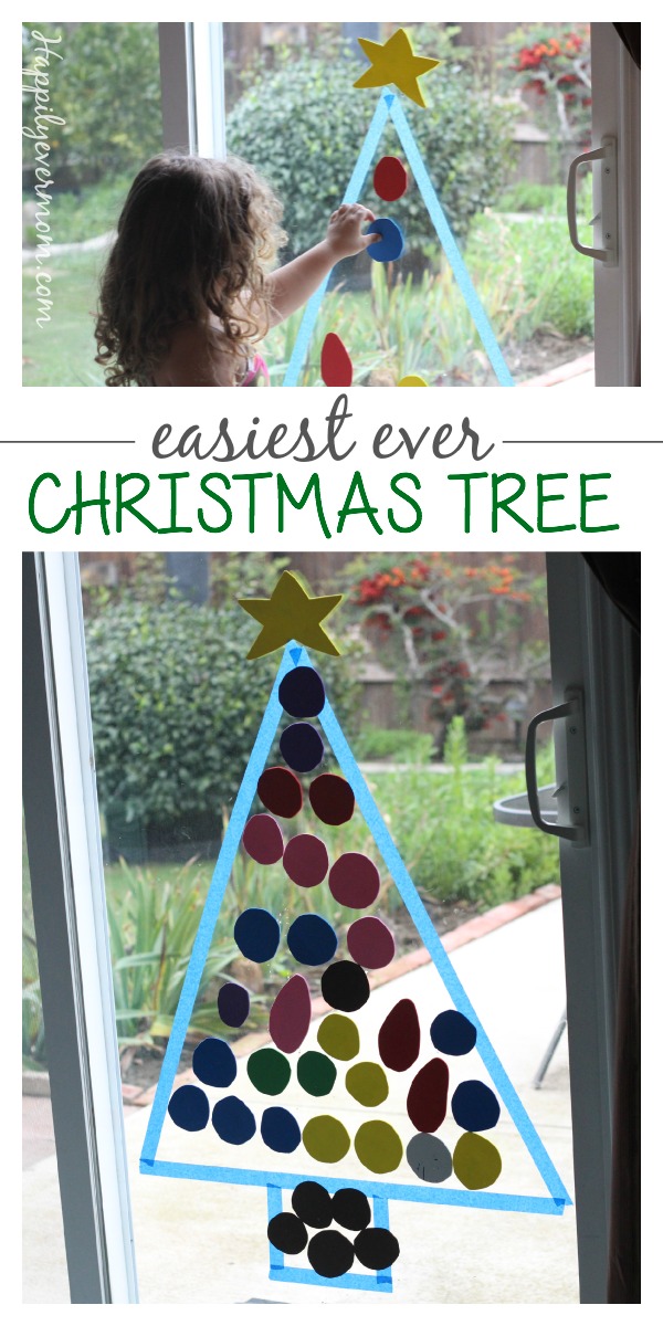 This christmas activity is something kids can do over and over - it so easy to set it up and it protect the ornaments on your real tree (for a little while!)