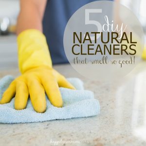 Woman cleaning the counter in the kitchen